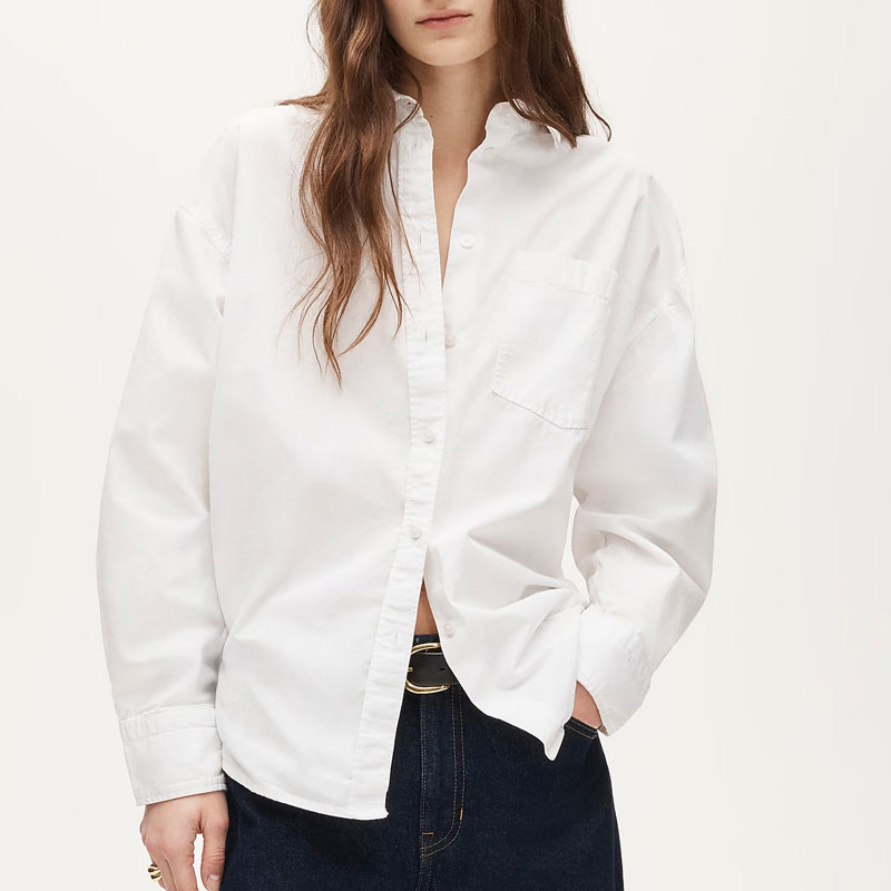 jcrew white button down