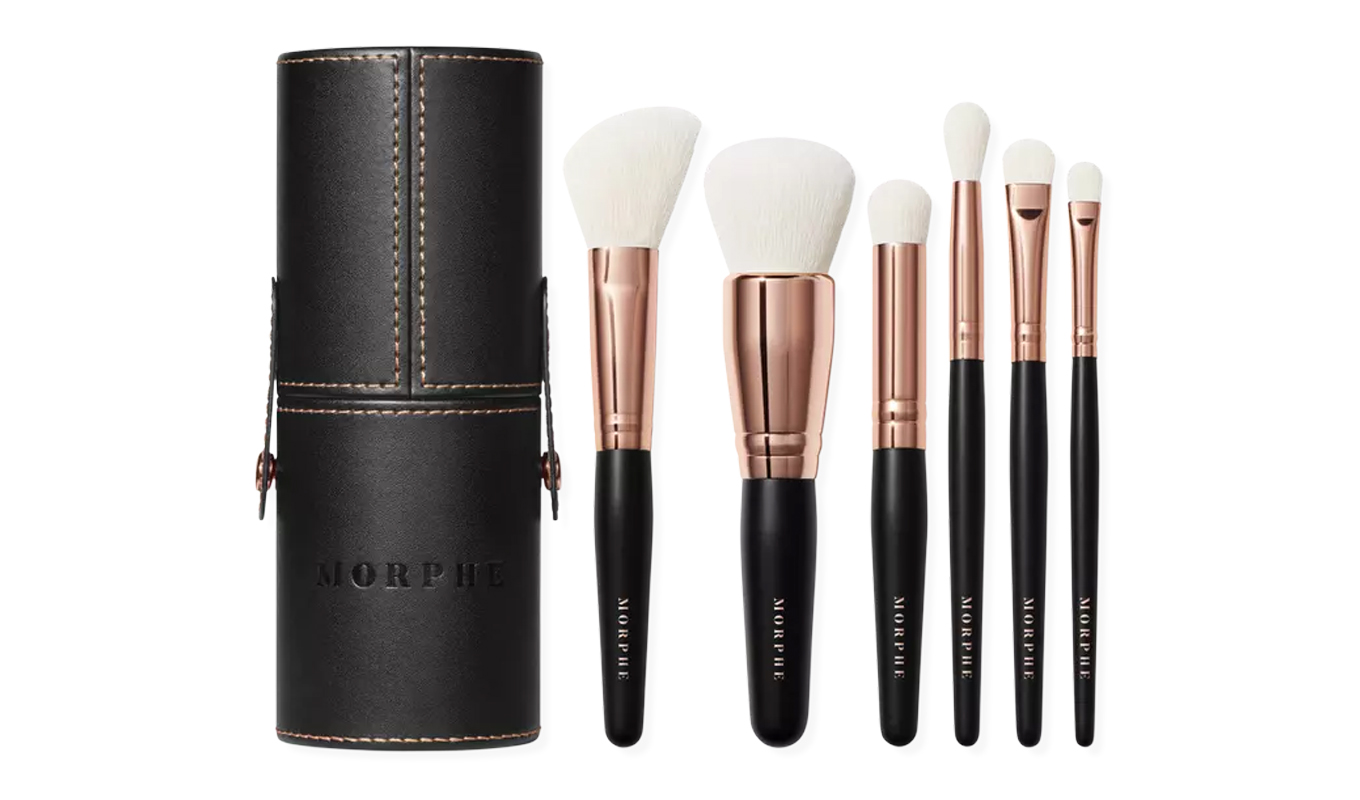 best makeup brush set Morphe Rose%CC%81 Away 6 Piece Travel Brush Set
