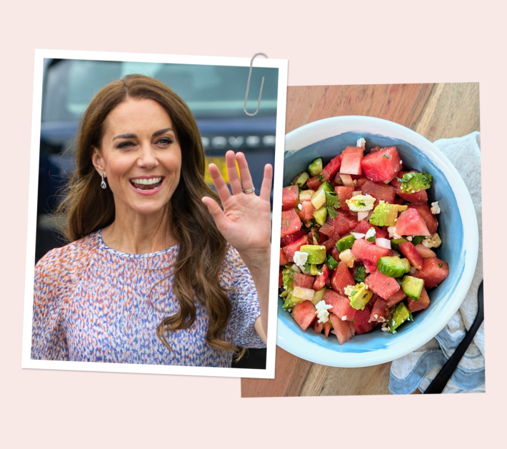 kate middleton watermelon salad cat 710x629