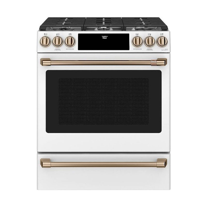 Brooklyn Kitchen Renovation Before and After GE Cafe%CC%81 Gas Oven