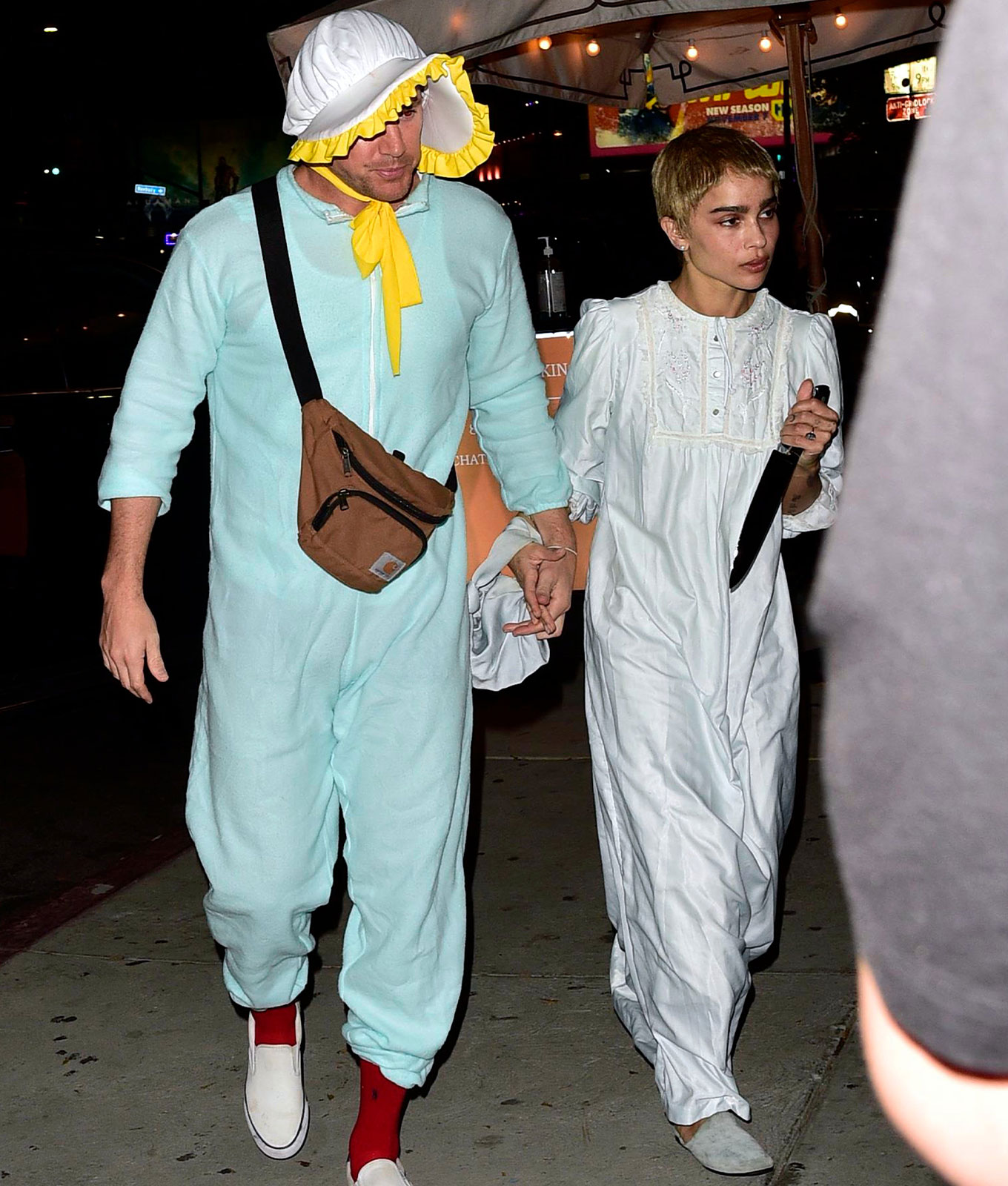 Channing Tatum and Zoe%CC%88 Kravitz Halloween Party CAT