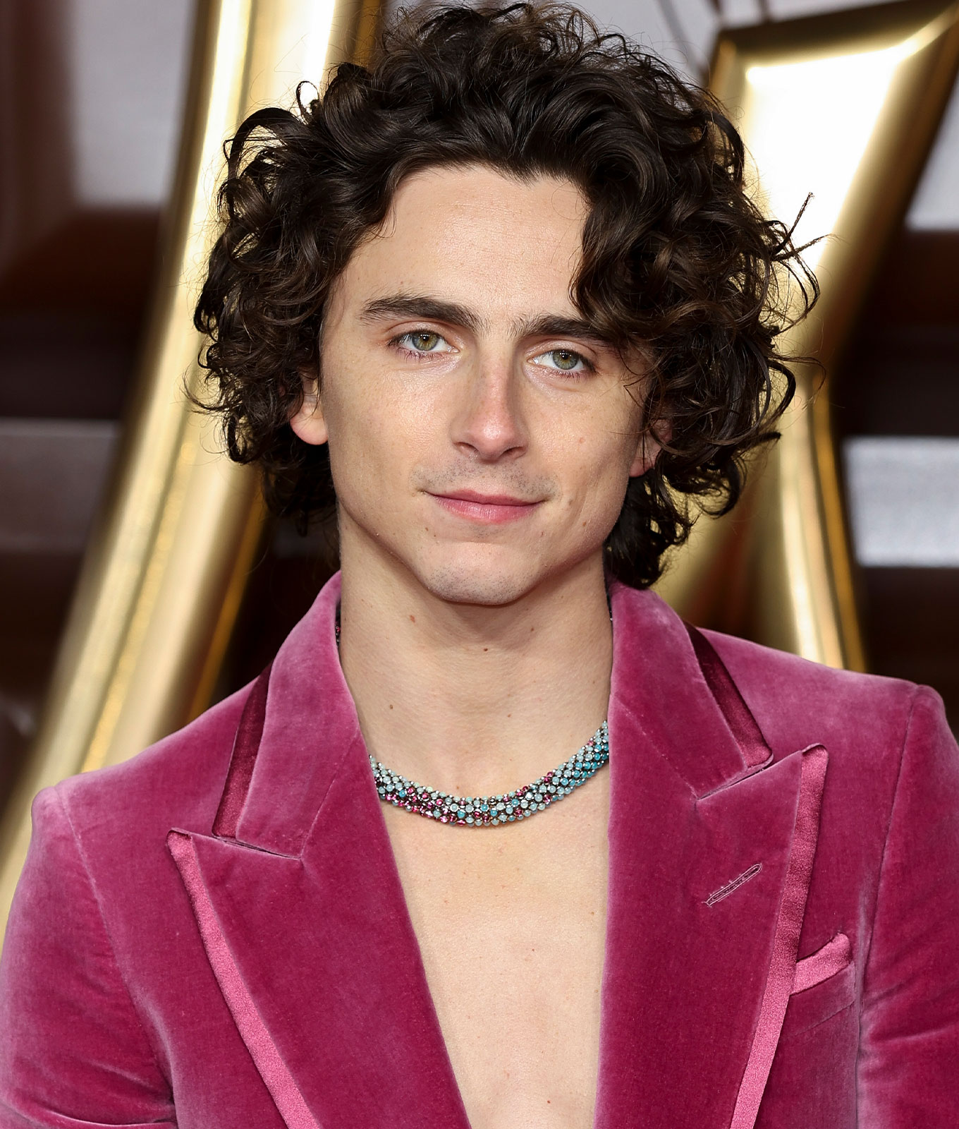Timothe%CC%81e Chalamet Custom Necklace Wonka Premiere CAT