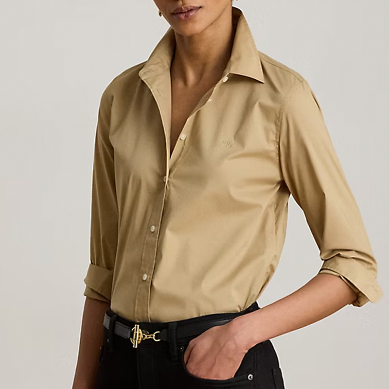 lauren ralph lauren button up top