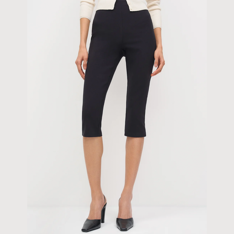 reformation black capris