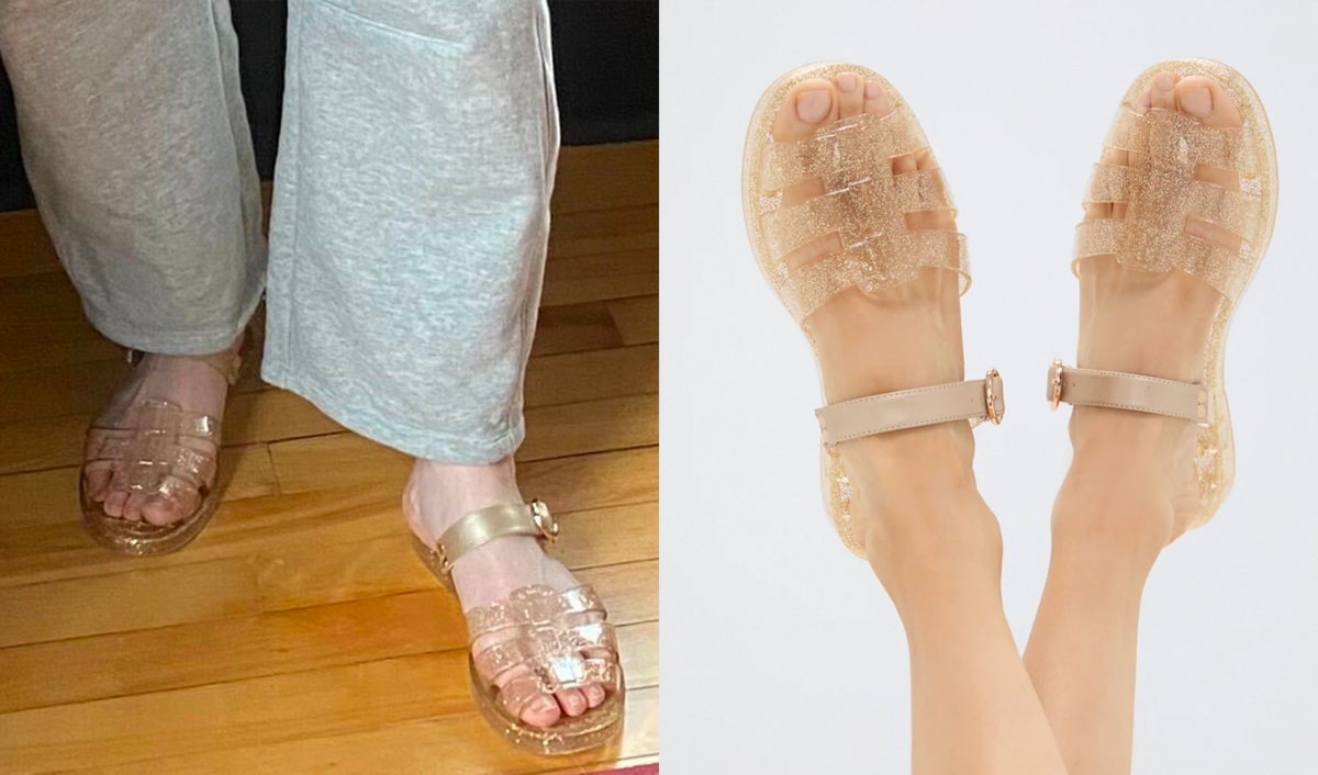 Comfy Jelly Shoes Tested: Original photo of Tuckernuck Riley Jelly shoes by Pam Masin/Tuckernuck