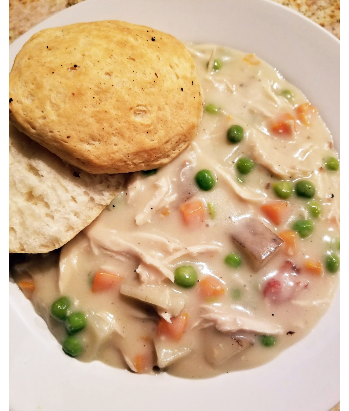 easy fall dinners chicken pot pie biscuit 1200x1412