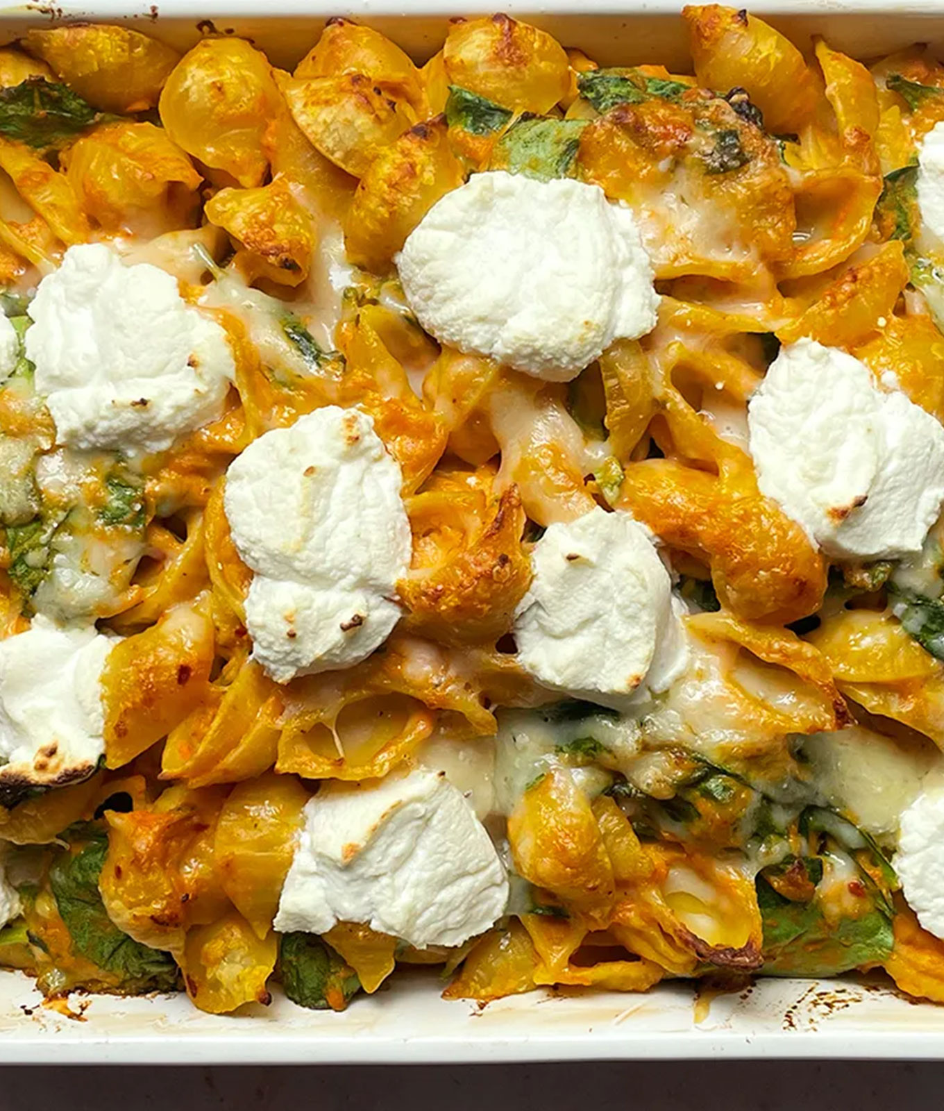 december dinner recipes: 3-cheese pumpkin pasta