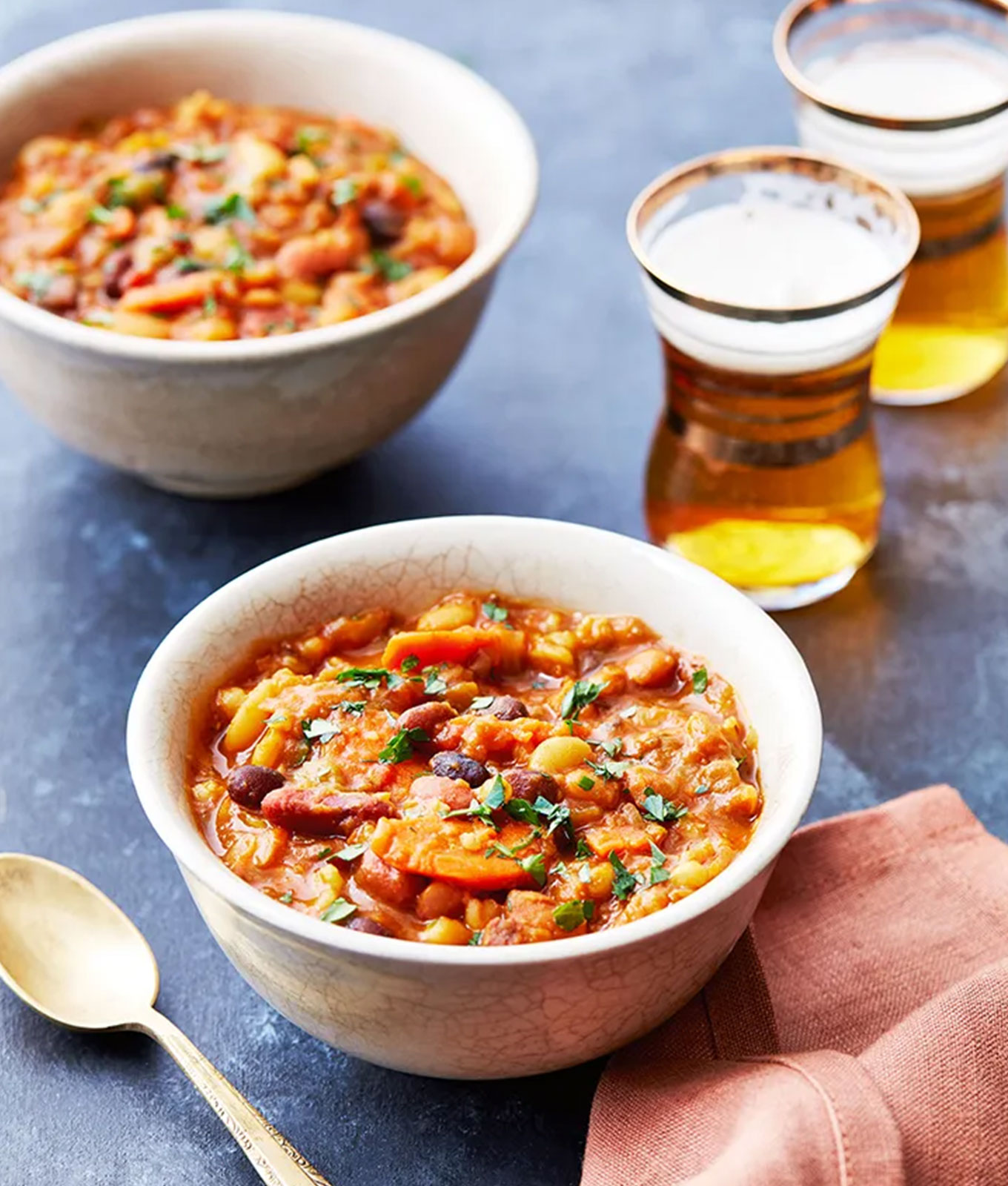 december dinner recipes: harissa bean stew