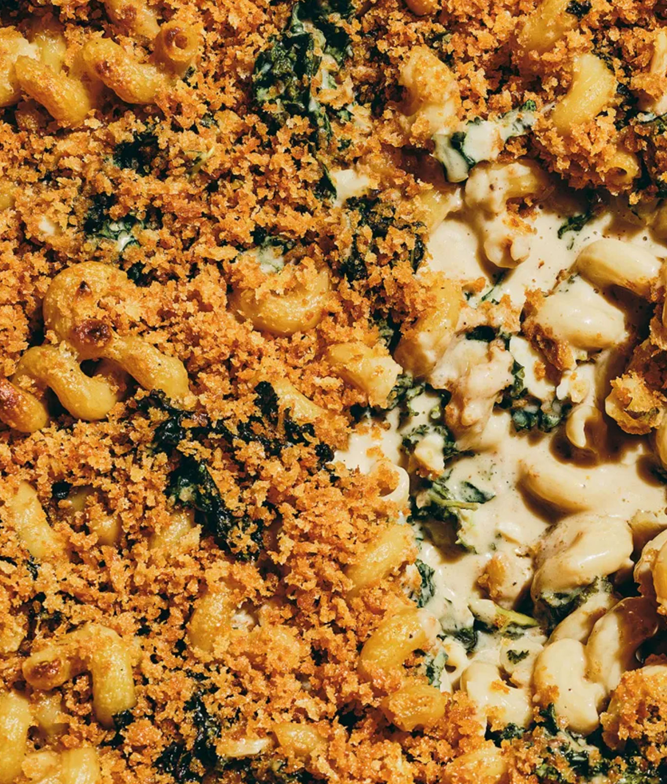 december dinner recipes: rarebit mac n greens