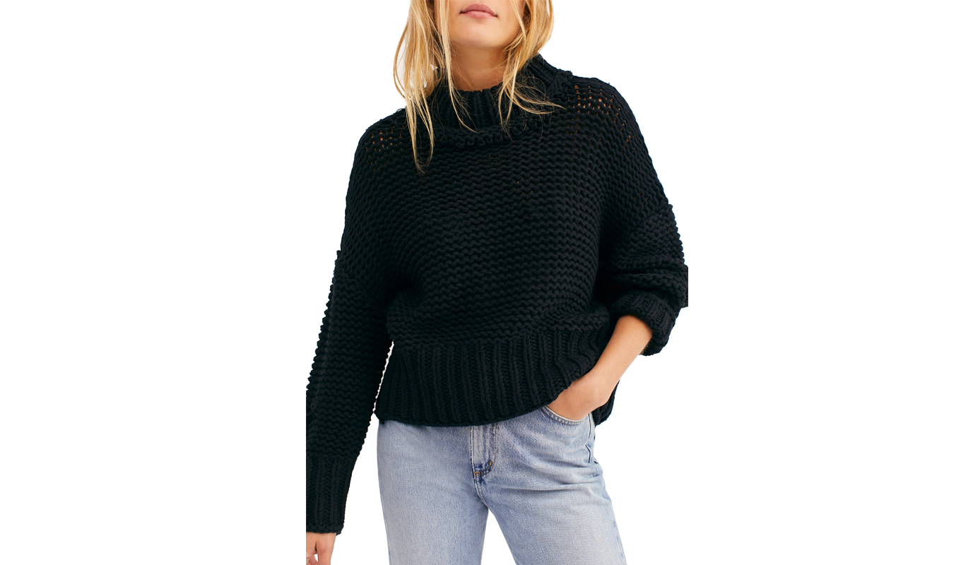 Nordstrom Holiday Gifts 2025: Free People Black Sweater