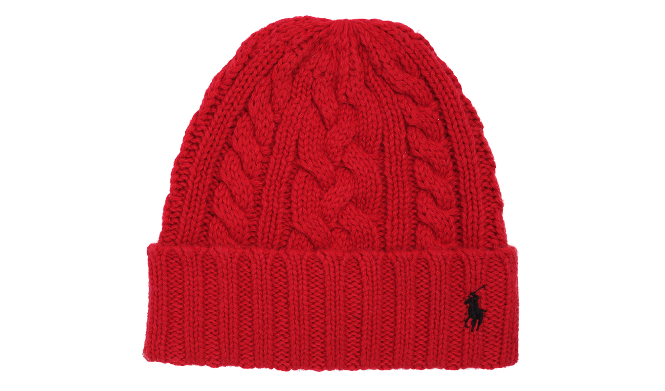 red ralph lauren beanie