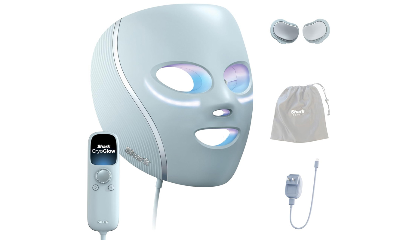 shark cryoglow led face mask