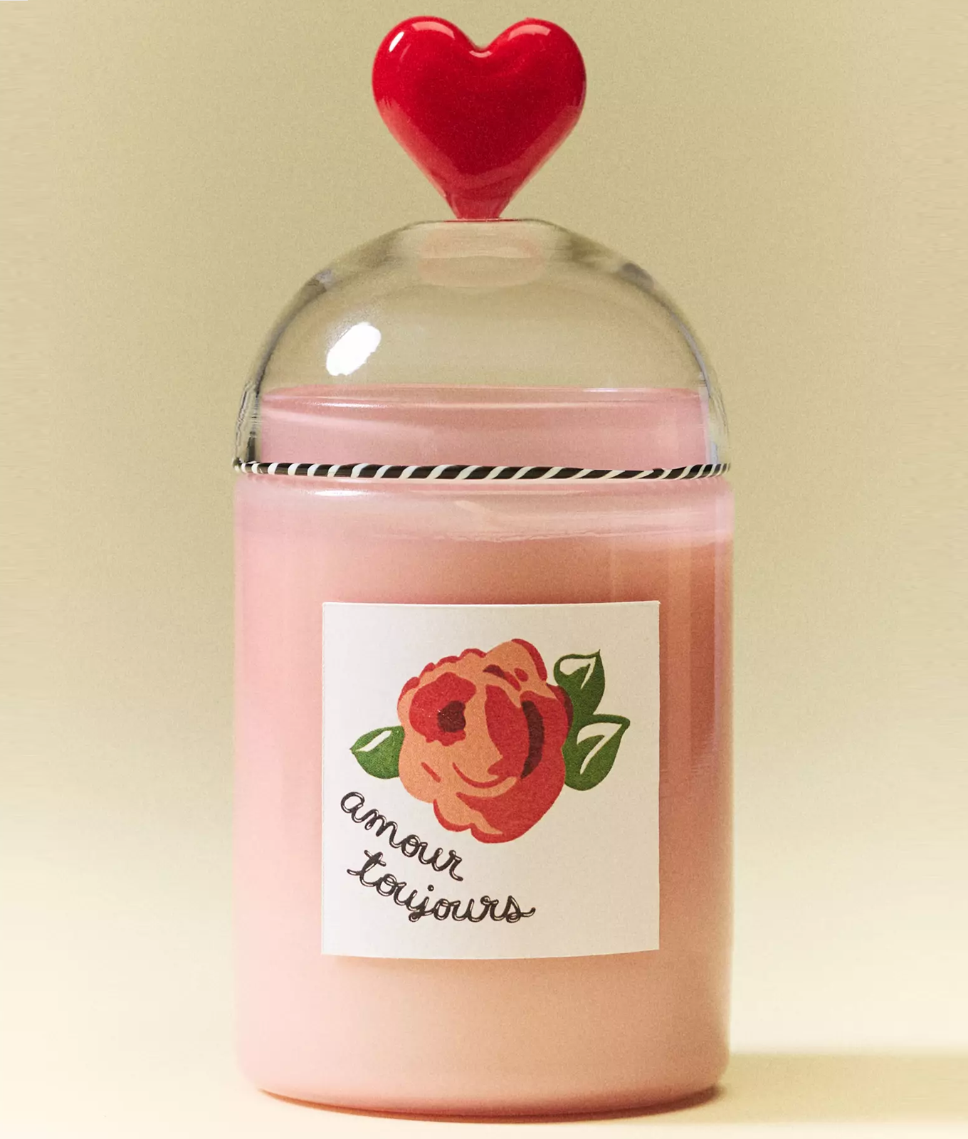 Anthropologie Valentine's Day 2026: pink rose candle