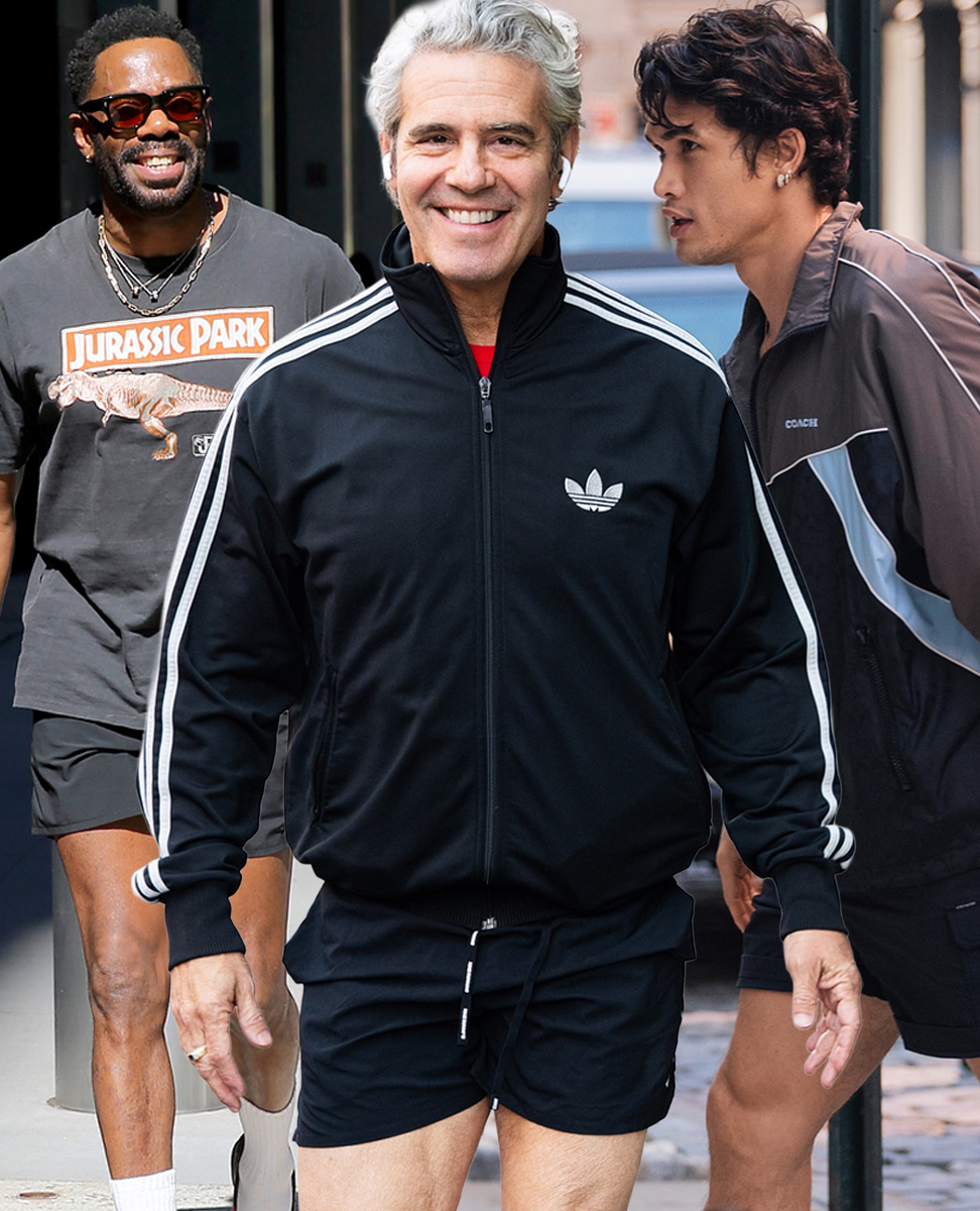 short shorts fashion trend men in hollywood Hero