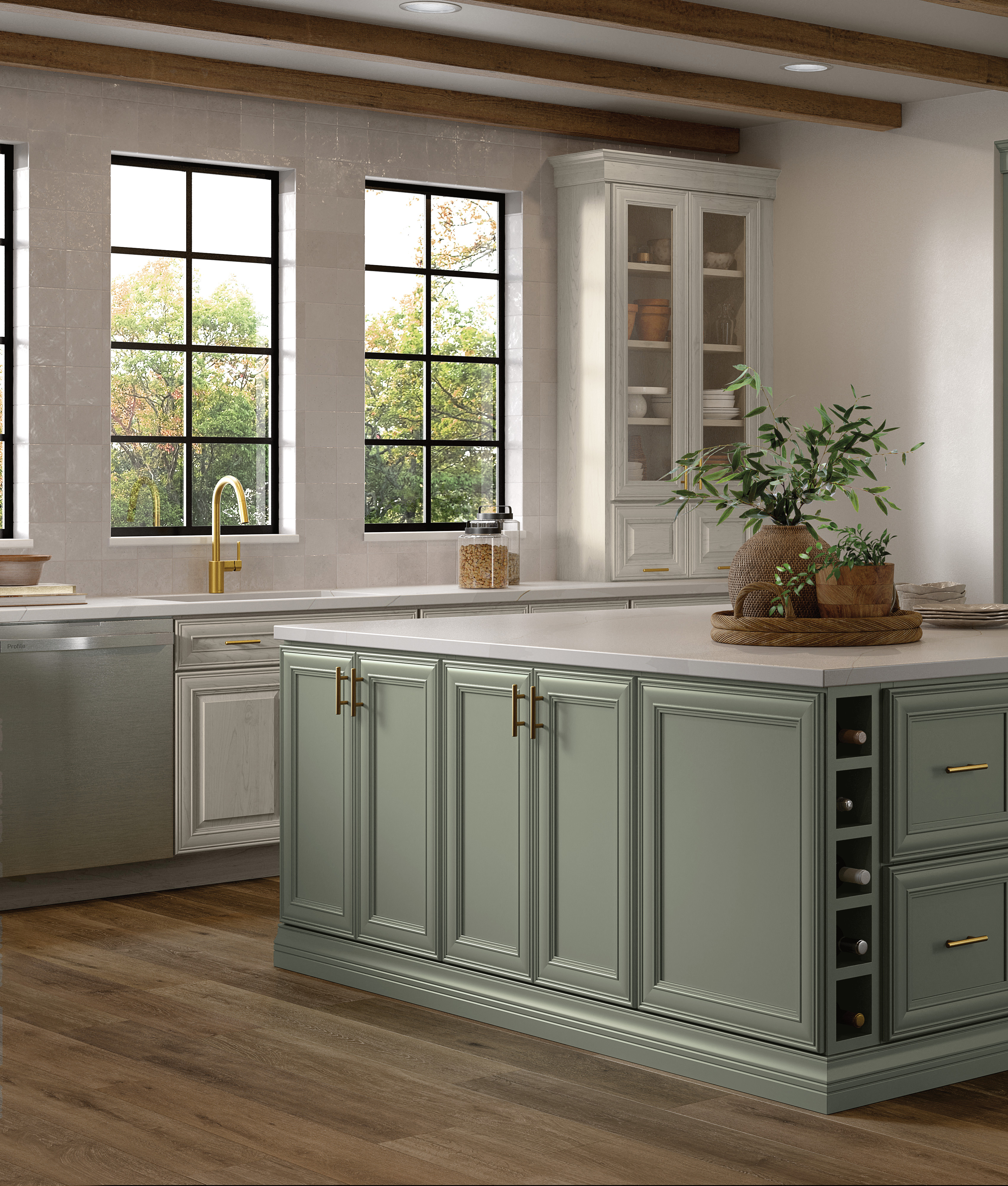 muted sage green