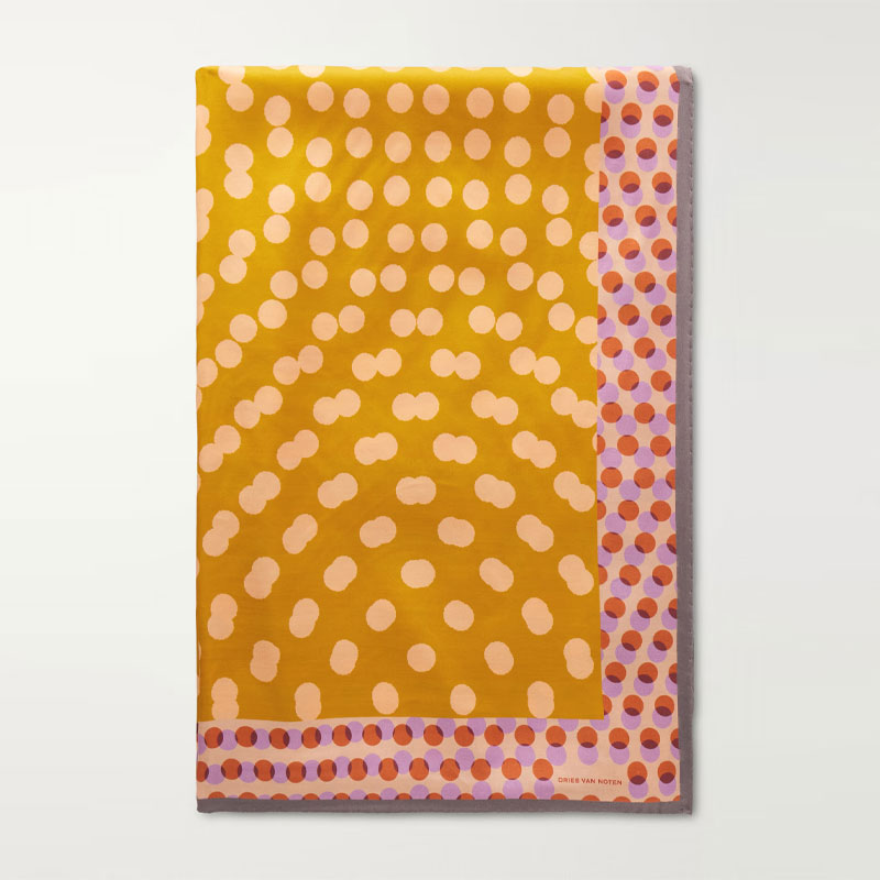 spring print trends dries van noten twill scarf