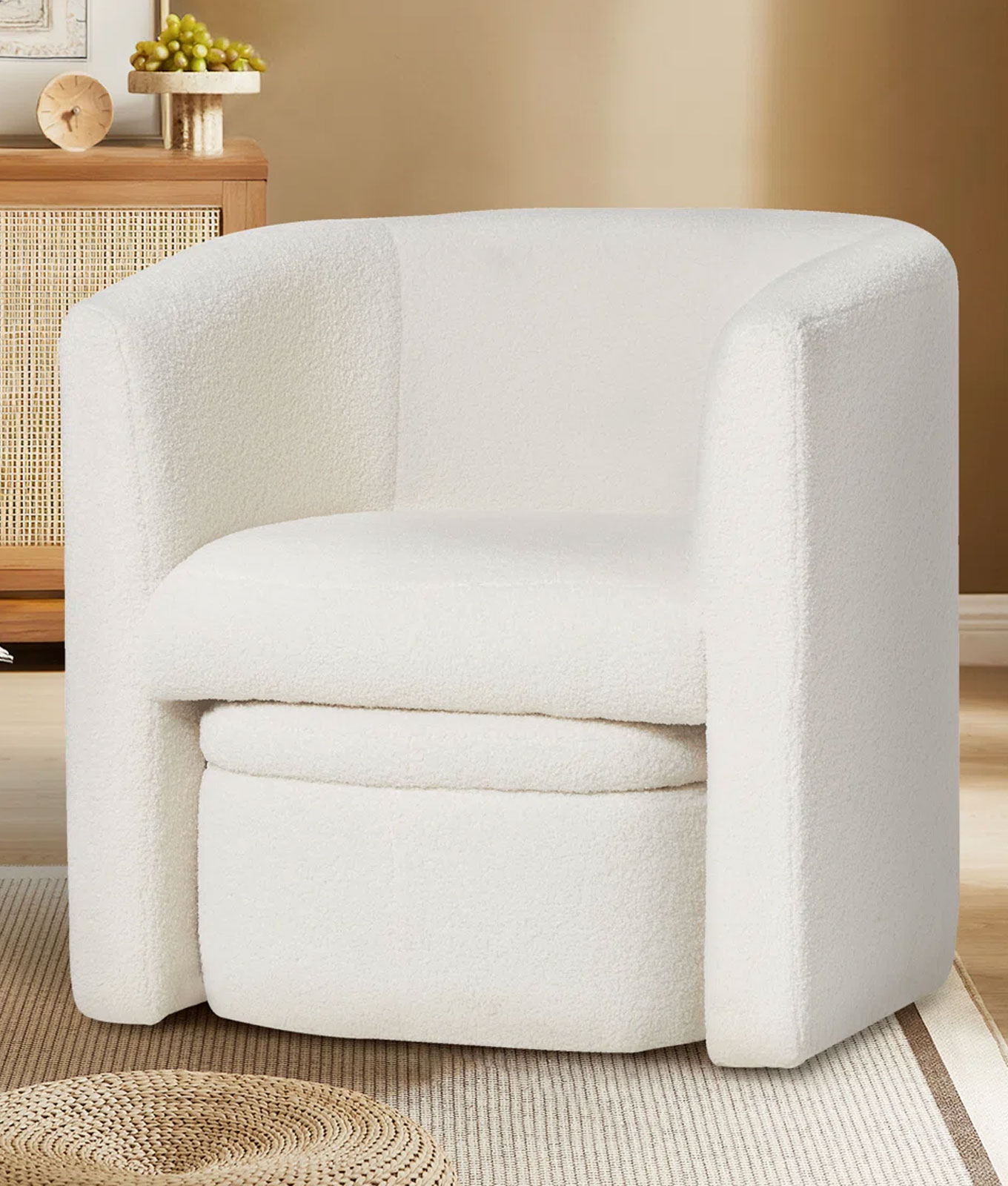 wade logan boucle accent chair