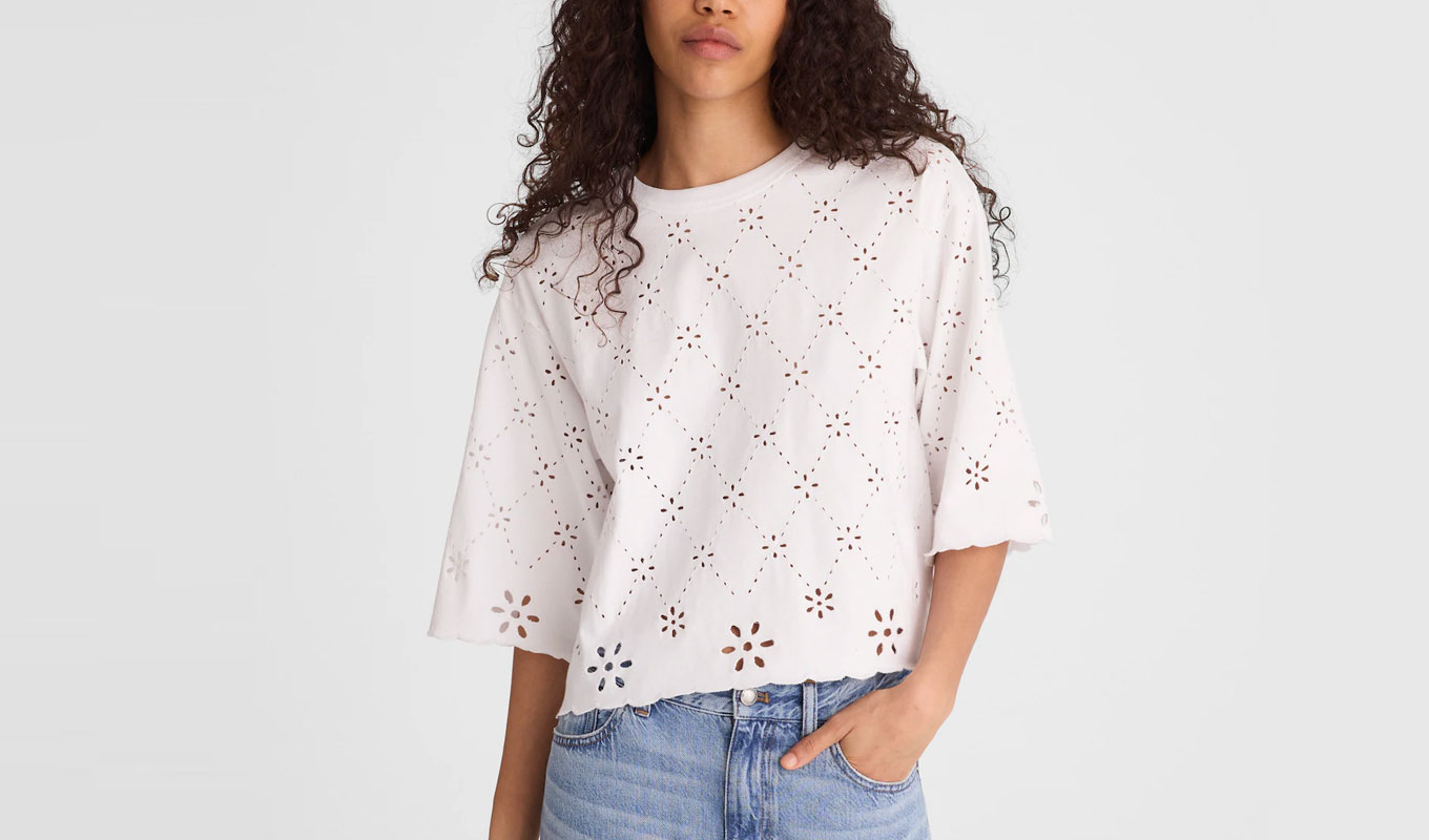 madewell embroidered tee