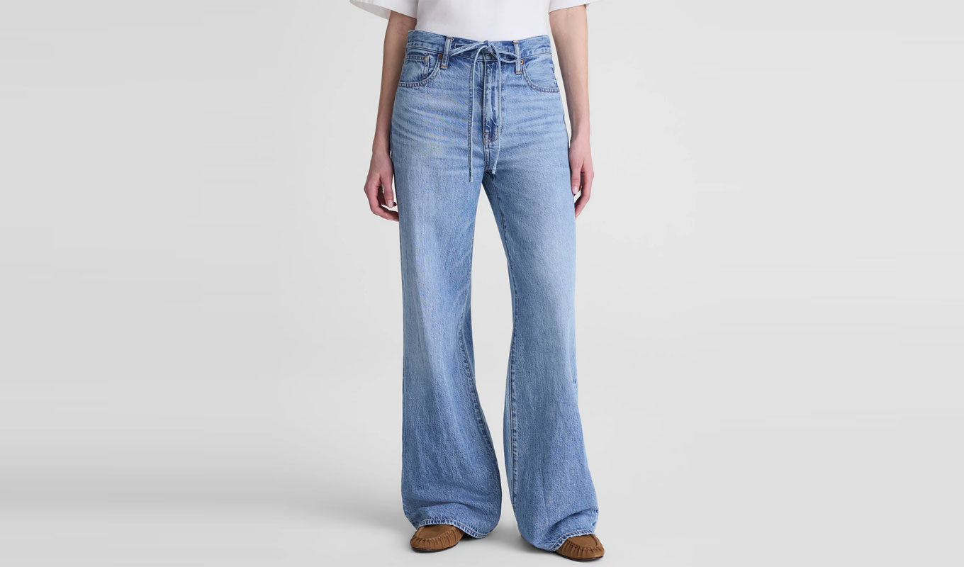 madewell tie waist jeans