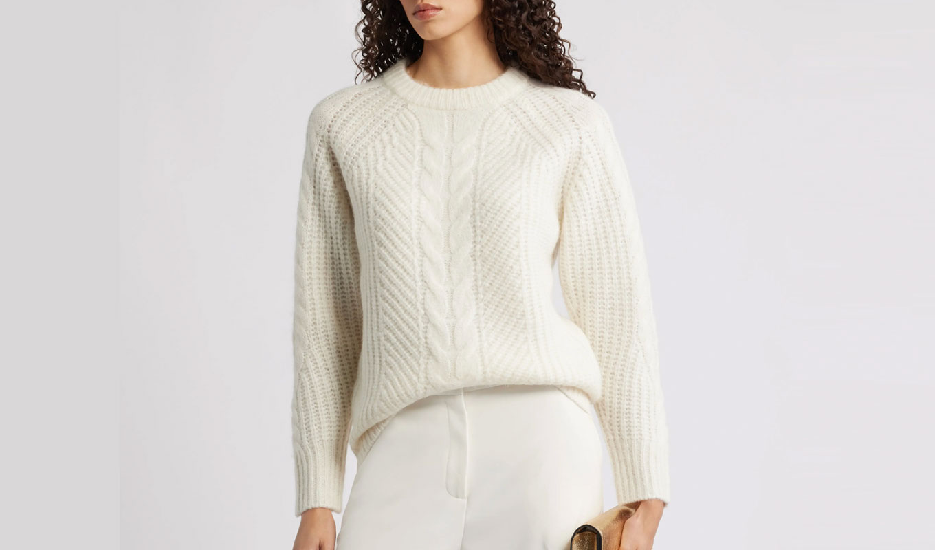 nordstrom half yearly ivory sweater