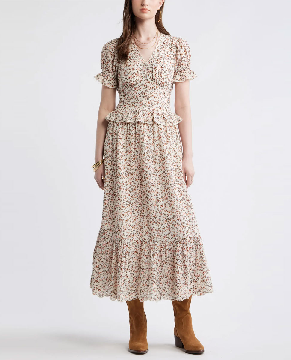 best nordstrom dresses: treasure & bond peplum maxi dress