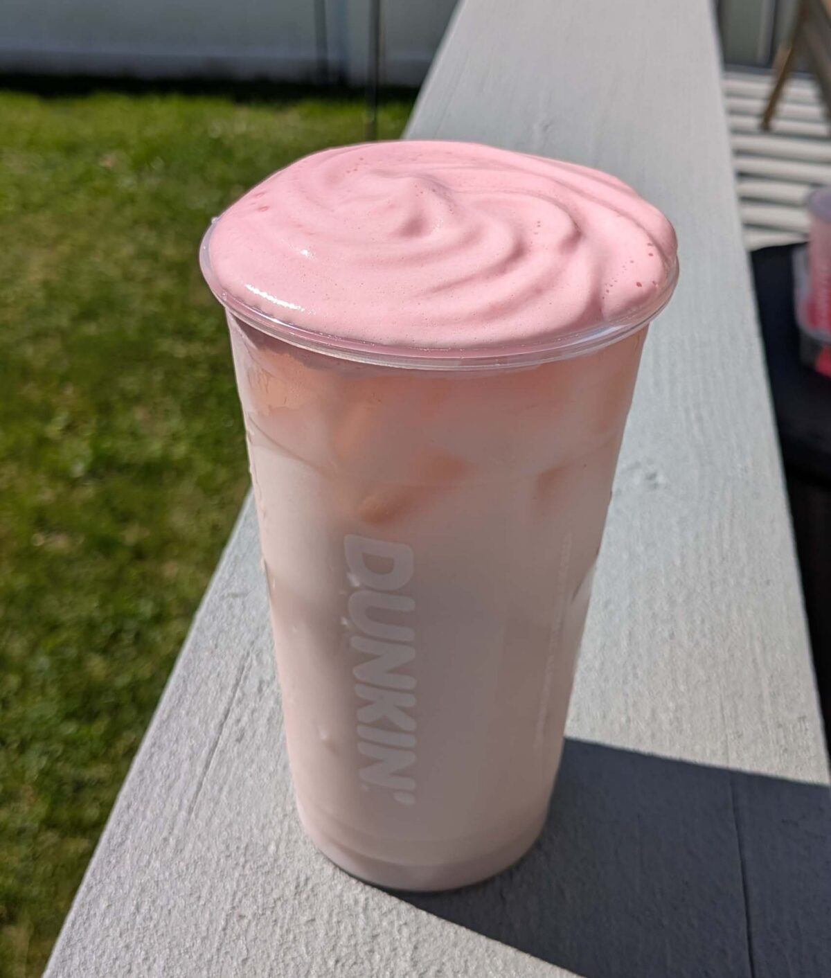 double strawberry refresher from dunkin