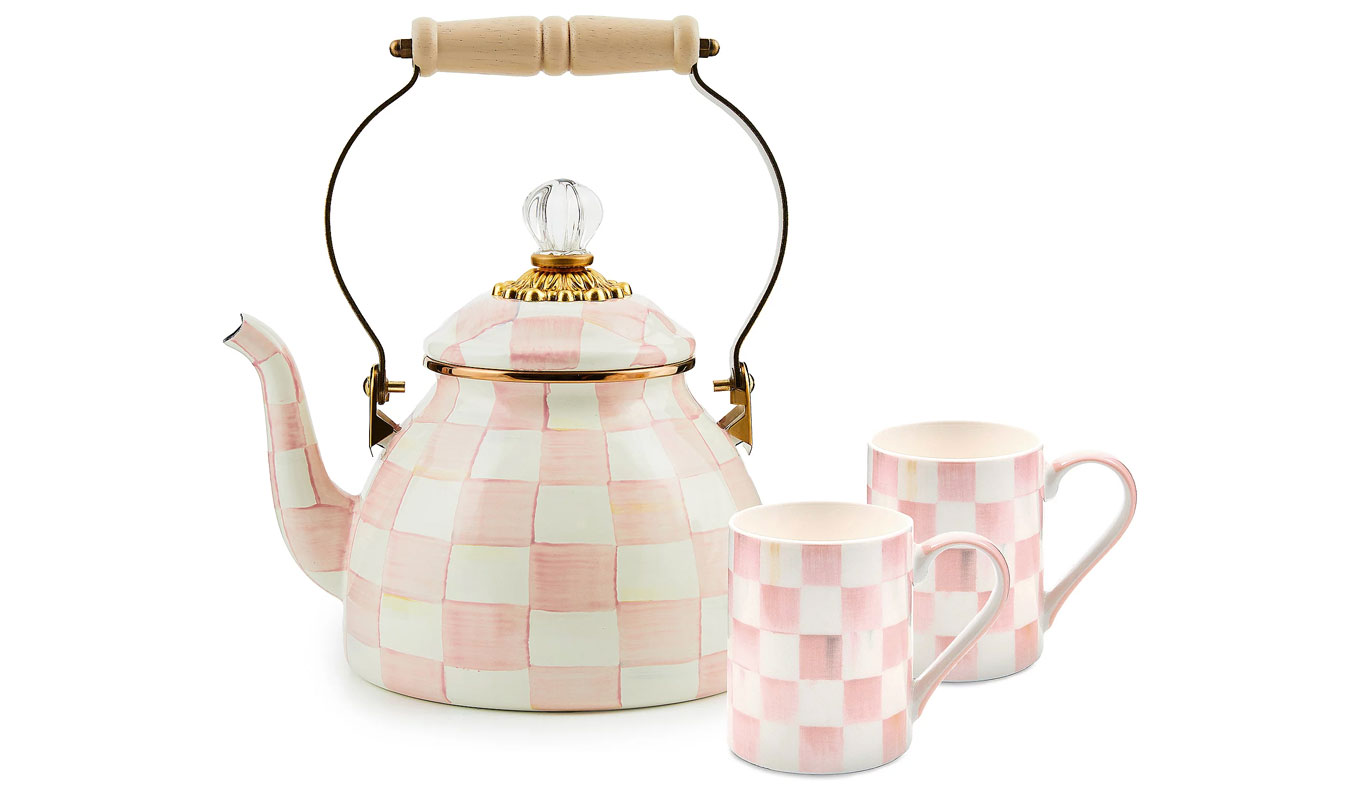 mackenzie childs pink tea set