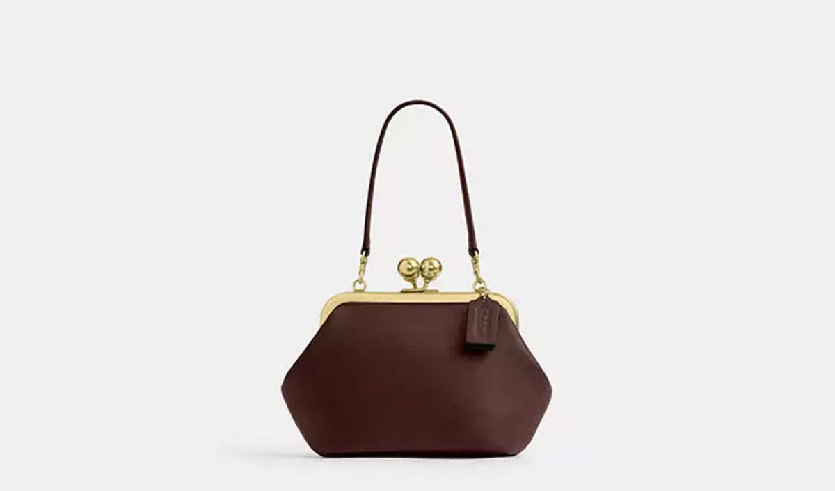 minimalist shopping list: coach kisslock frame bag 16