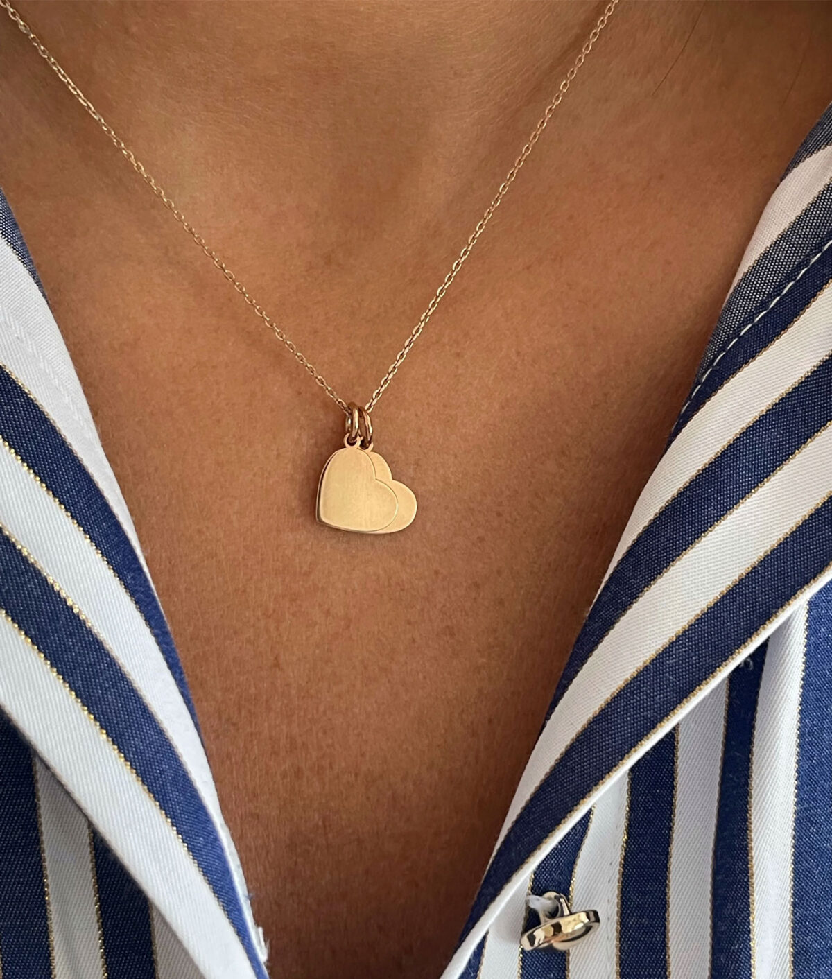 minimalist shopping list: iskra jewelry two heart necklace