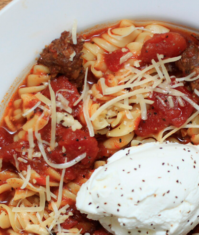 lasagna soup with ricotta