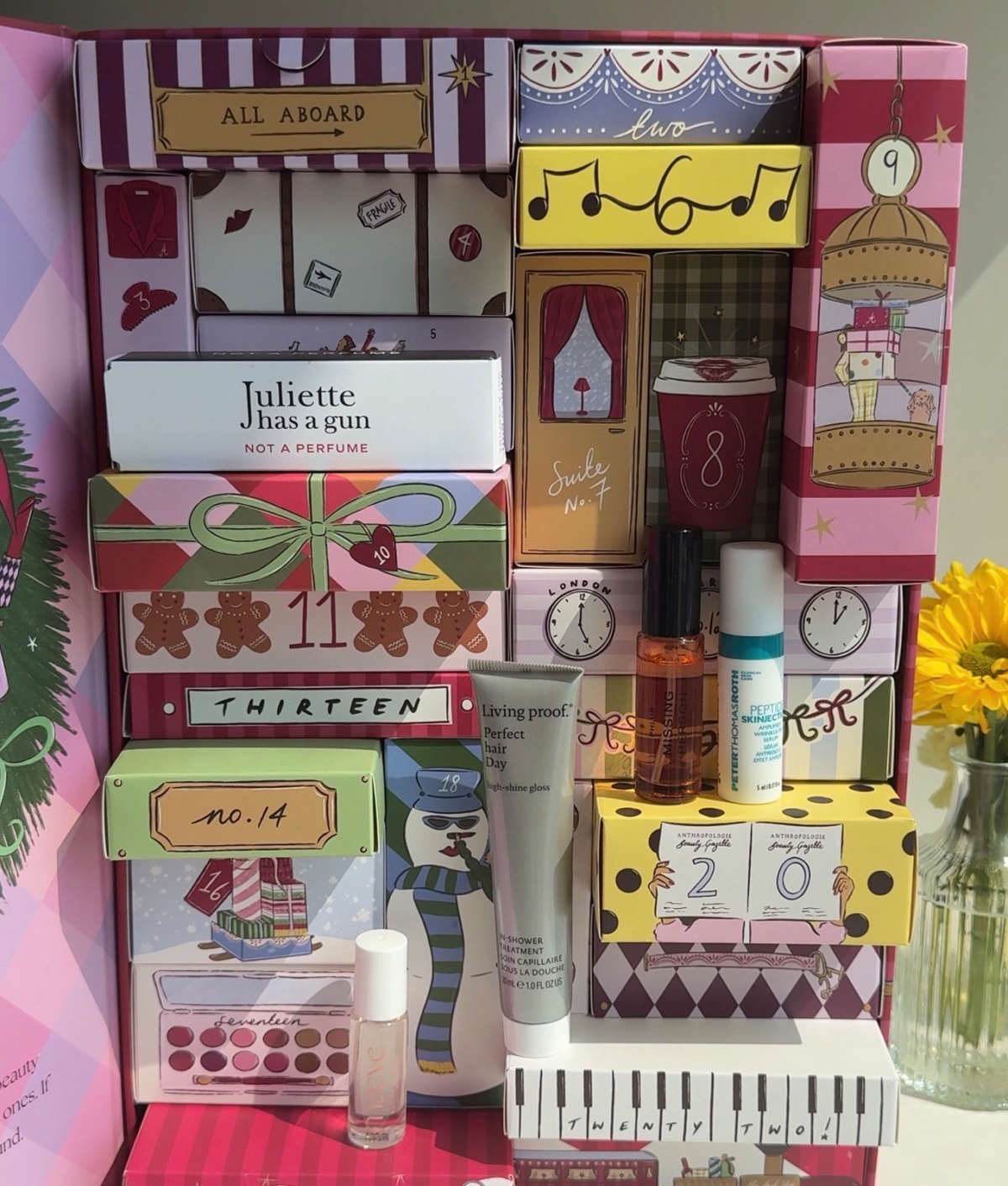 Inside the Anthropologie Advent Beauty Calendar 2026: Original photo by Kate Kesselman