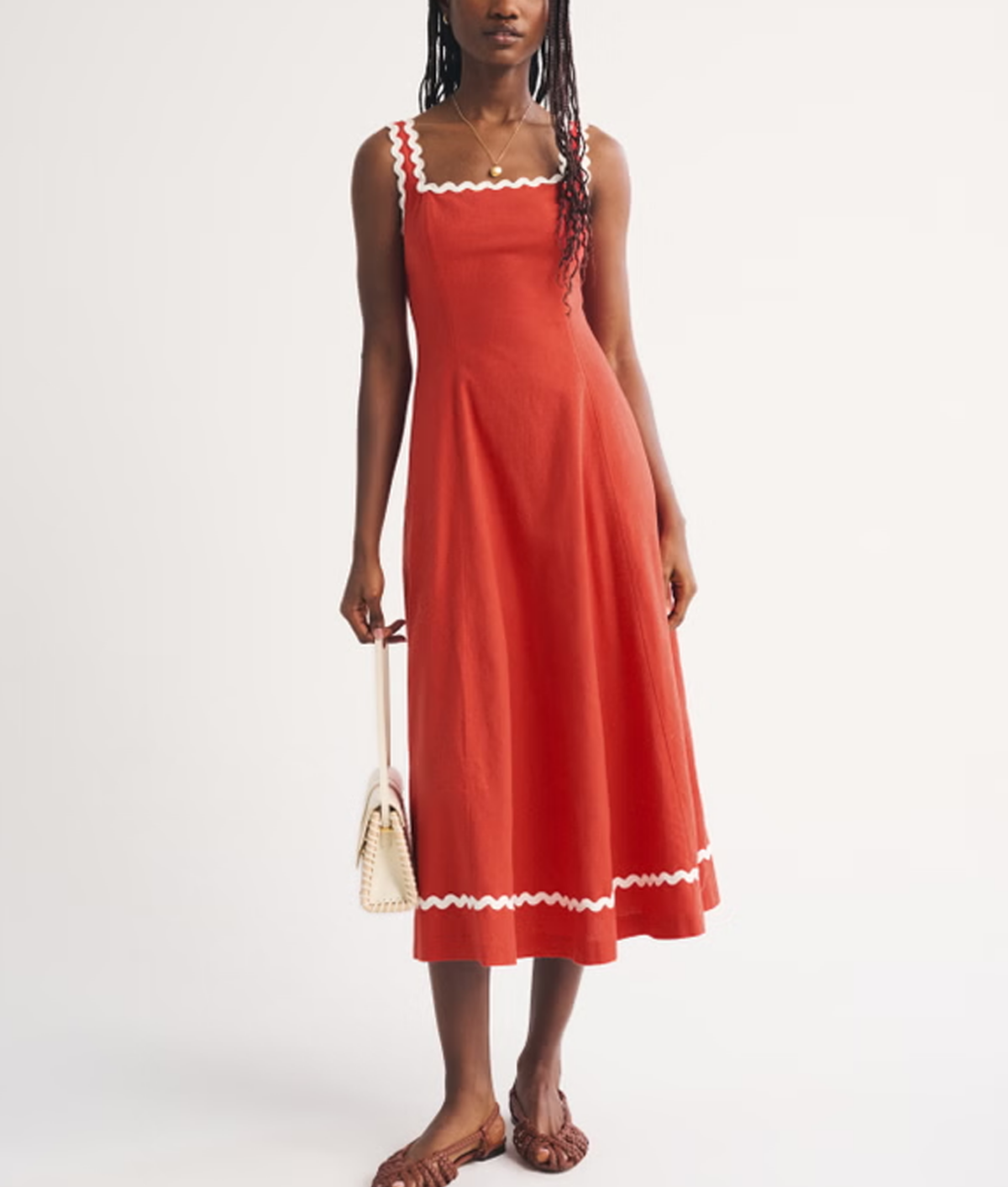 Best Abercrombie & Fitch Dresses: Mila Ric-Rac Midi Dress