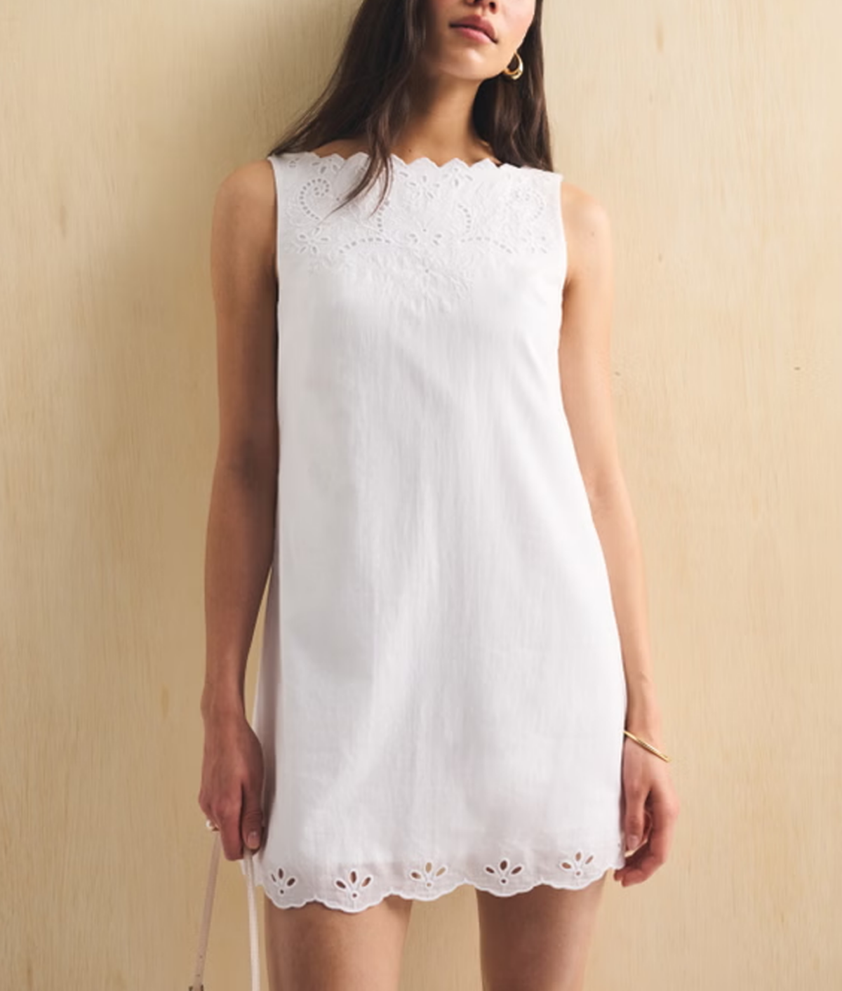 Best Abercrombie & Fitch Dresses: White embroidered eyelet mini