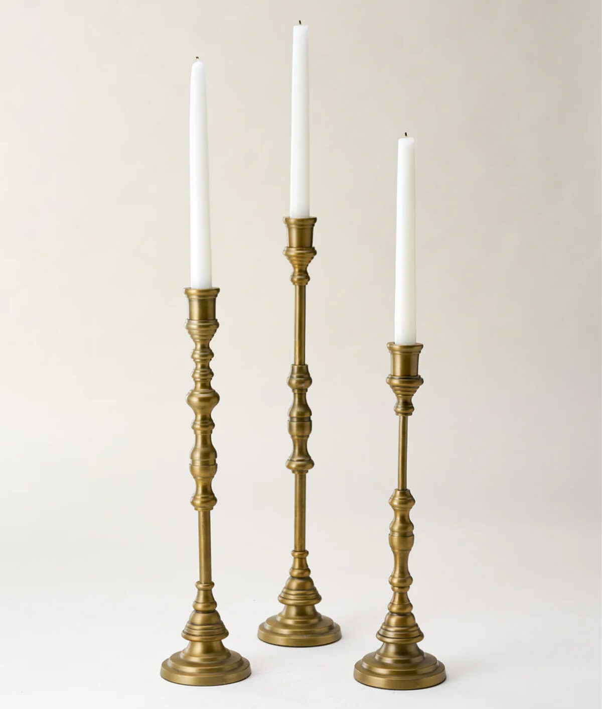 The Magnolia Callahan Brass Taper Holder.