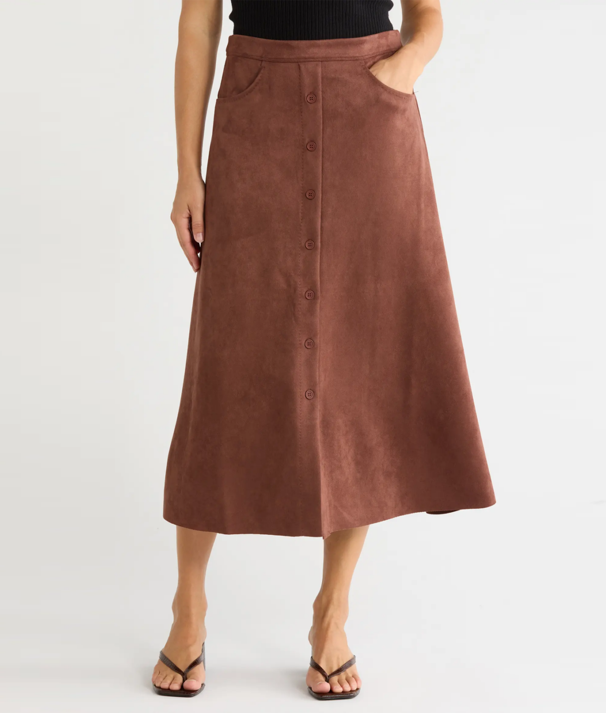 Nordstrom Rack Labor Day Sale 2026: Max Studio Faux-Suede Skirt