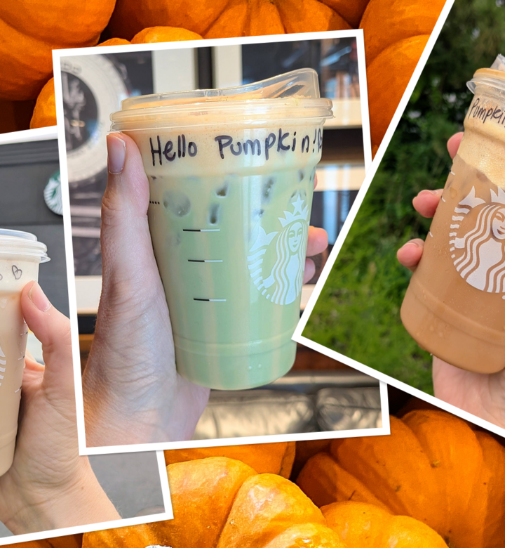 starbucks fall menu drinks: pumpkin cream matcha and shaken espresso