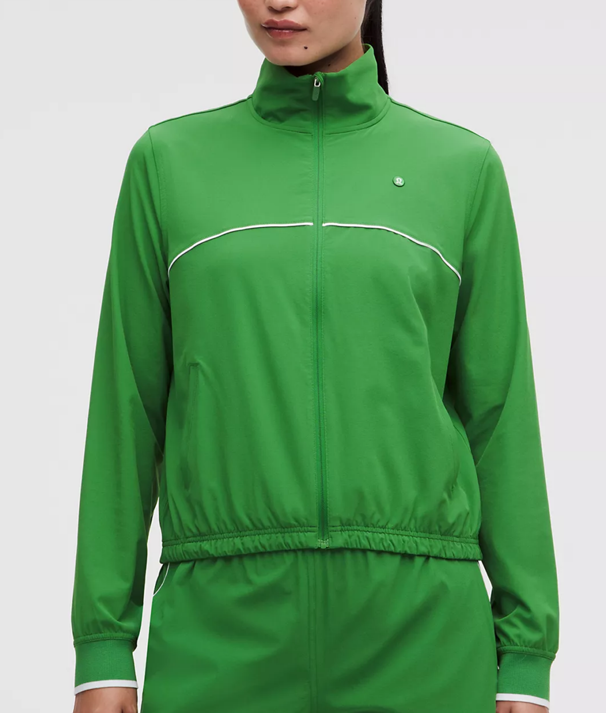 Tenniscore Trend for Fall 2026: lululemon green tennis jacket