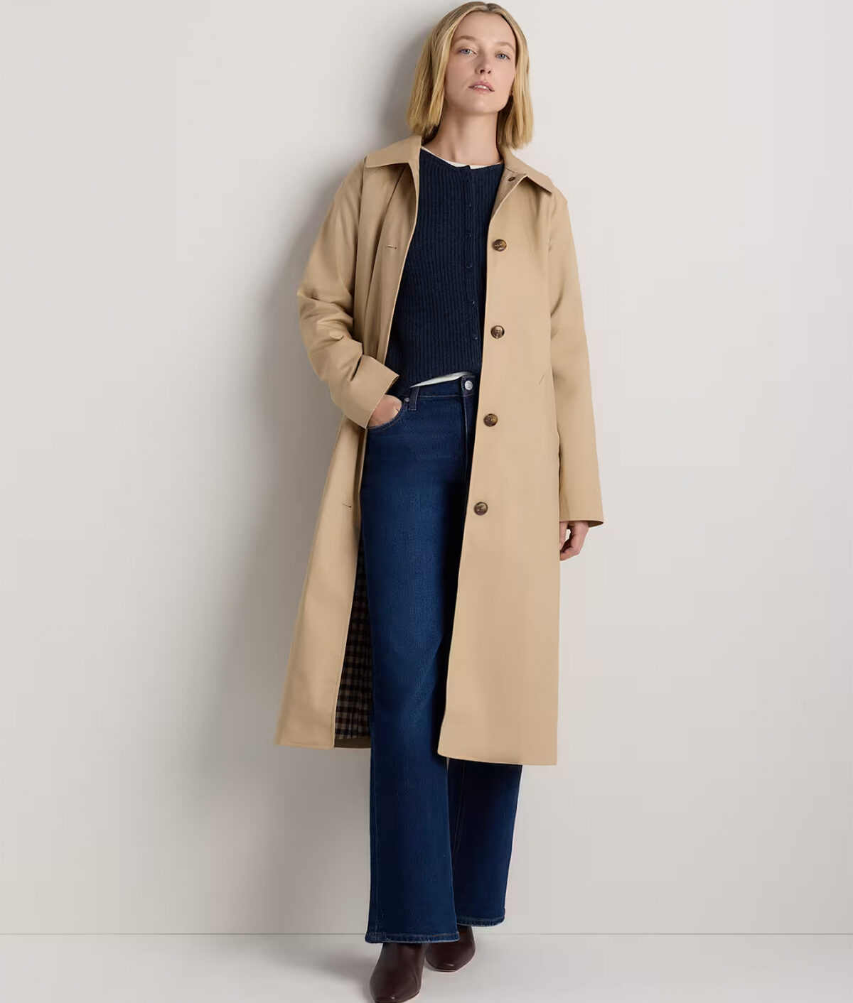 french girl fall: quince mac coat