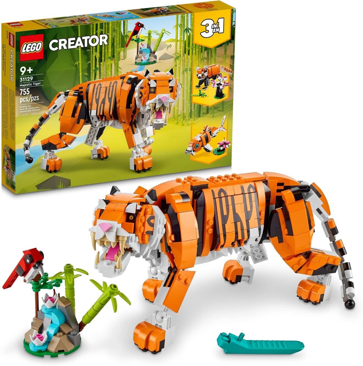 amazon october prime day toy sale: lego majestic tiger building set