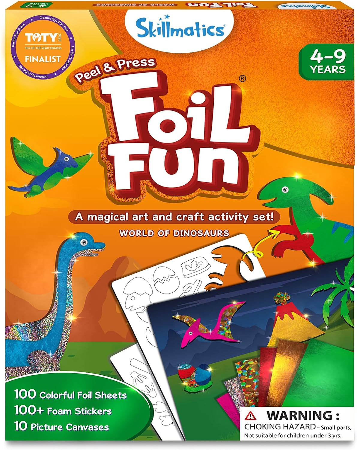 amazon prime day toys: skillmatics foil fun dinosaurs