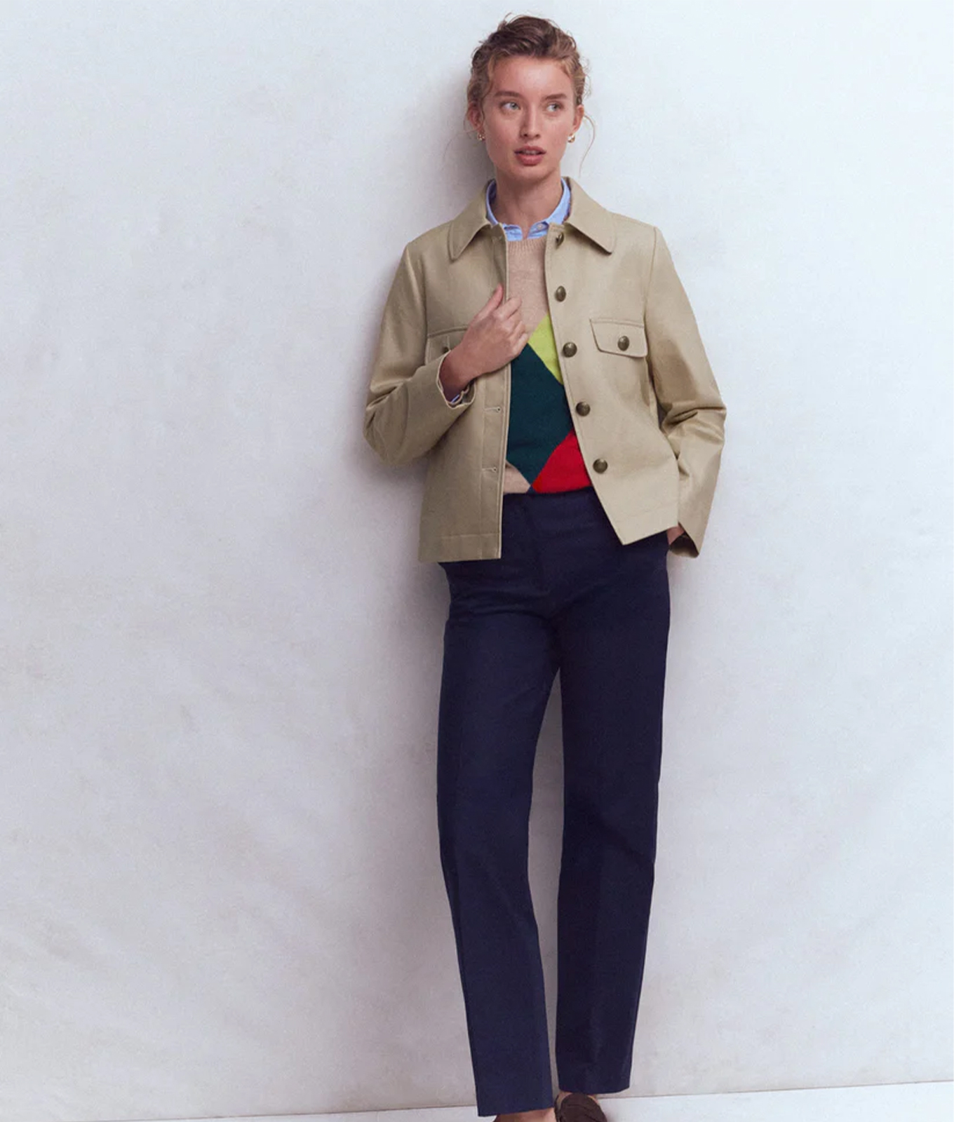 cropped trench coat for petites boden gloucester mac