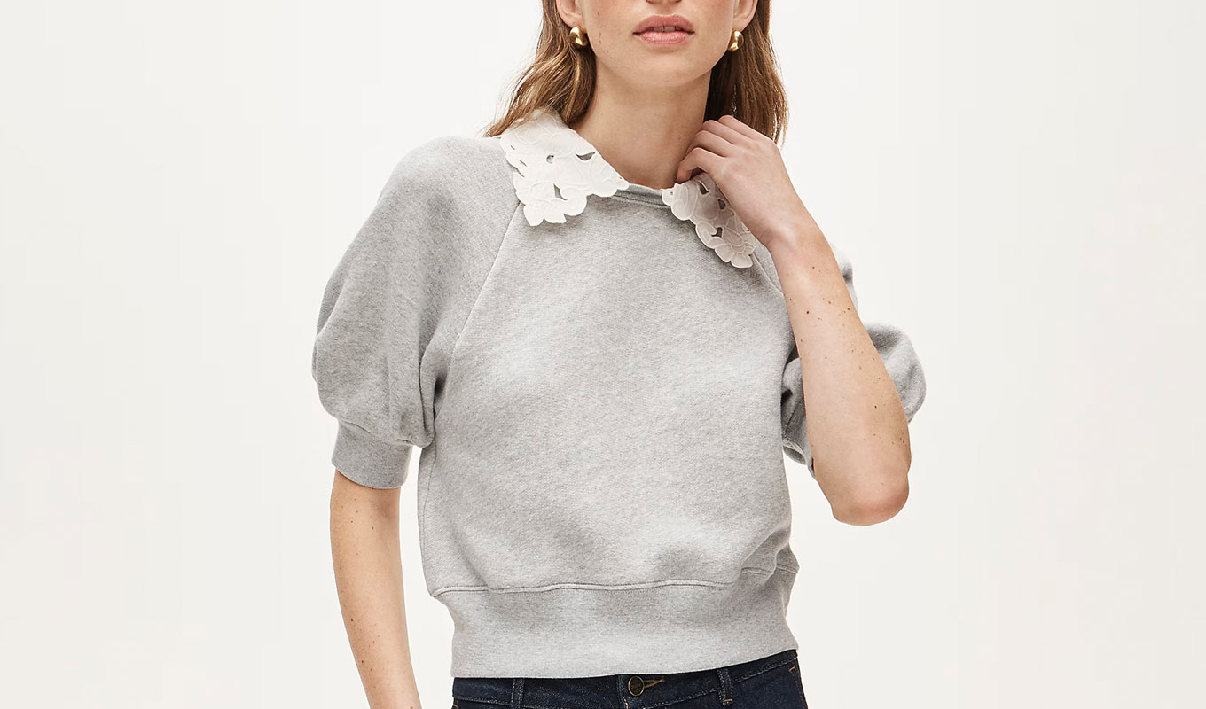 jcrew eyelet sweatshirt