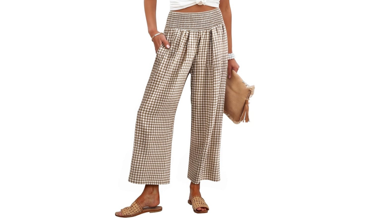 prime day fashion deals gingham pants 1200x706