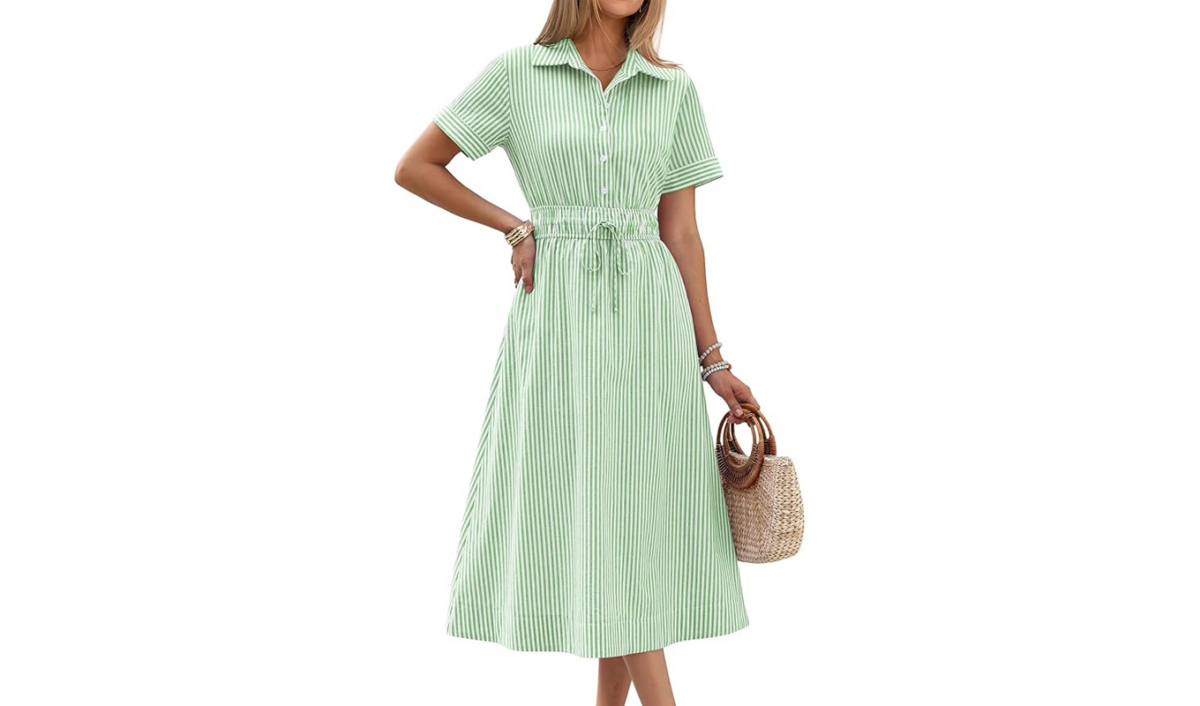 prime day fashion deals striped dress 1200x706