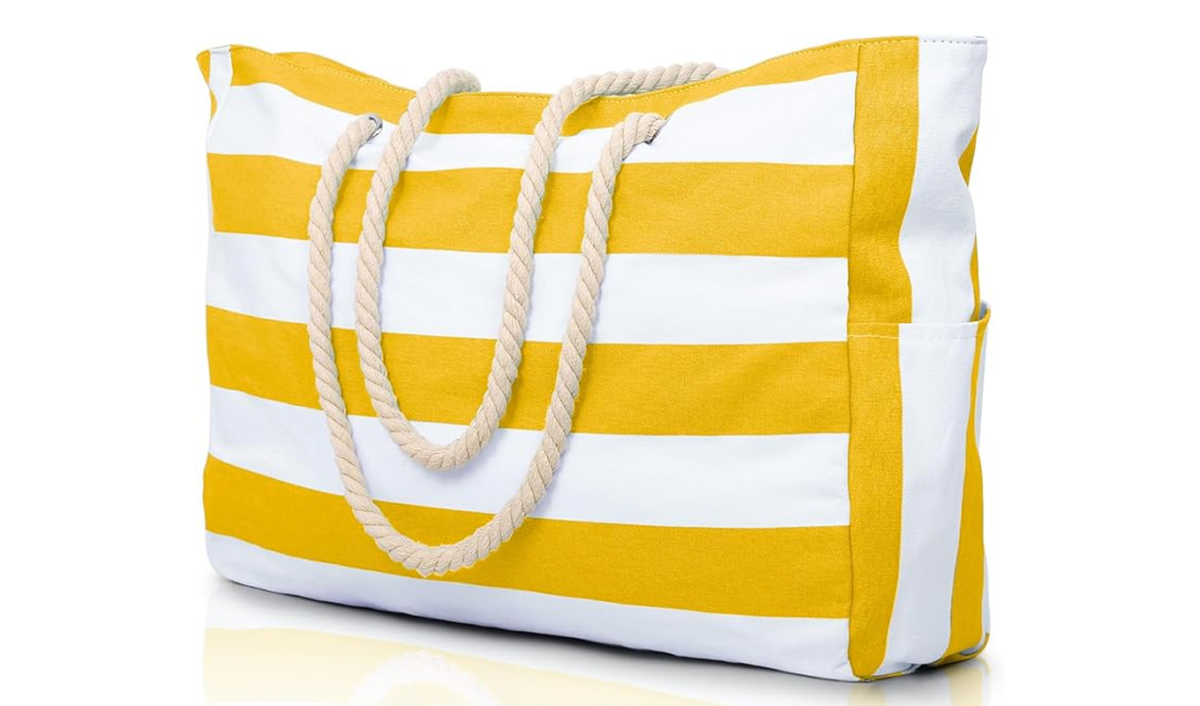 prime day fashion deals yellow beach bag 1200x706