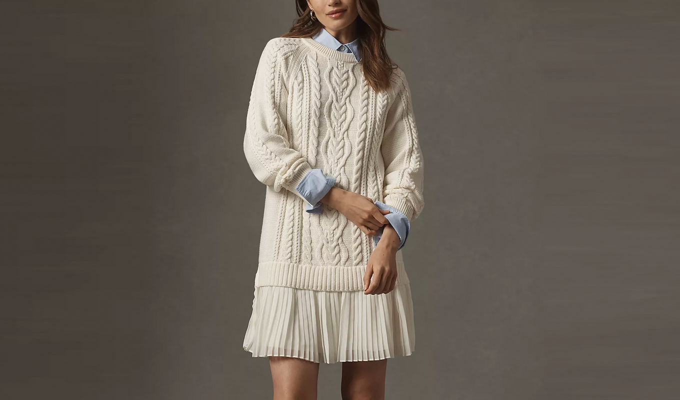 anthropologie hybrid sweater dress