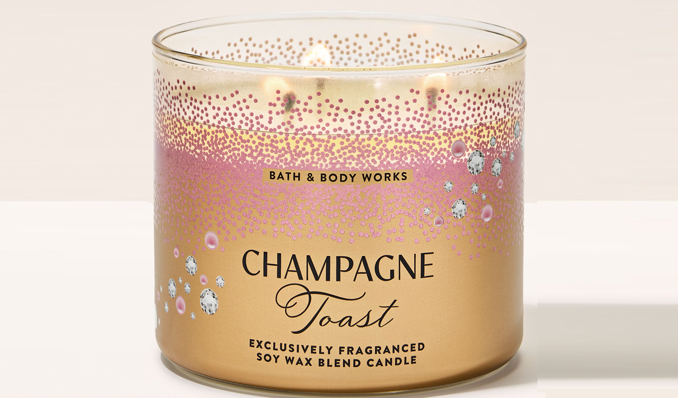Bath & Body Works Black Friday Sale 2025: Champagne Toast 3-Wick Candle