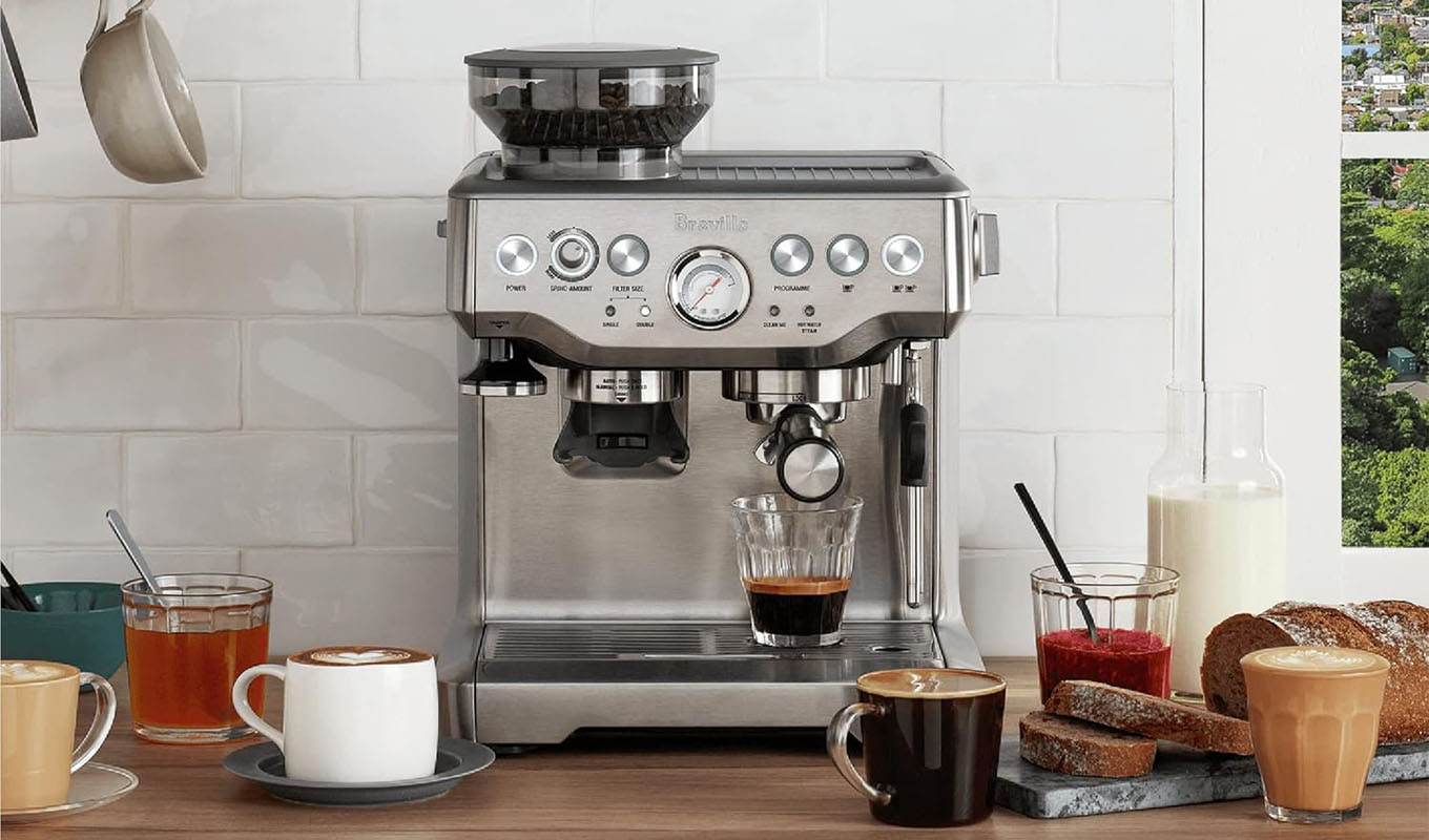 The Breville Barista Express Espresso Machine.