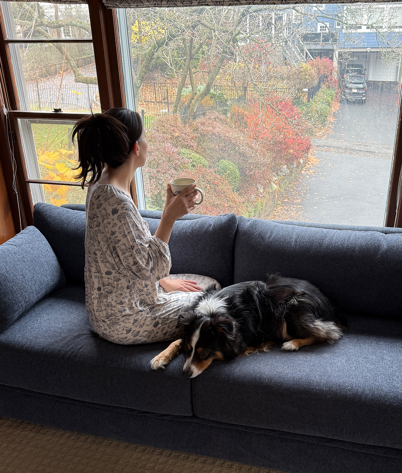 burrow span sleeper sofa in use