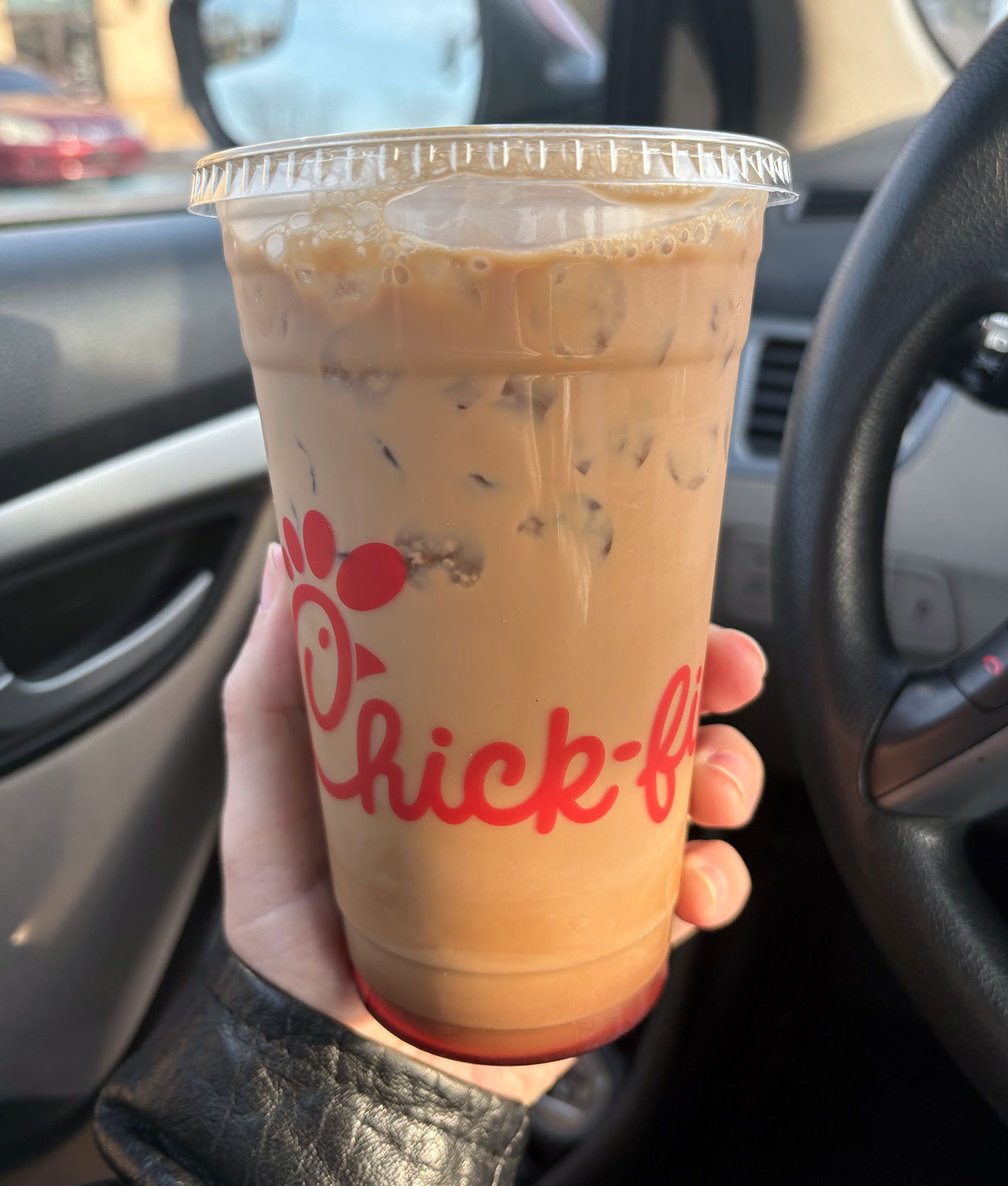 chick-fil-a holiday menu review: peppermint iced coffee